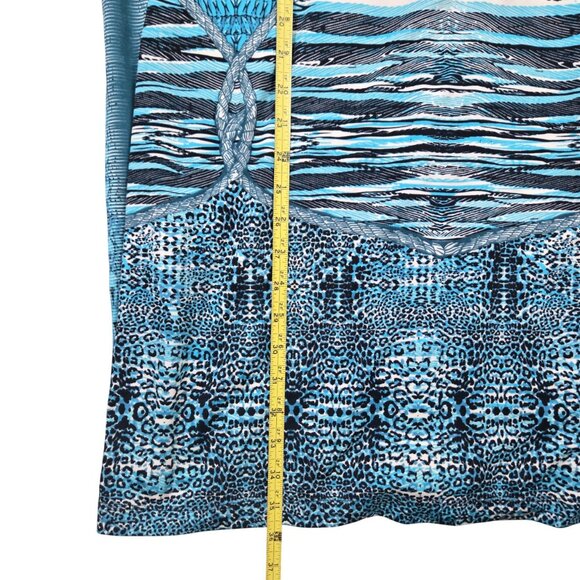 Beige by Eci Turquoise Black Fit Flare Dress 10 Designer Details Turquoise Black - Picture 11 of 14